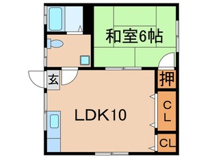 ハイツ中の原の物件間取画像